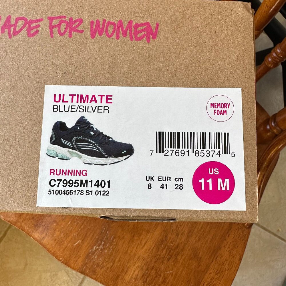 Ryka Womens Running Athletic Shoes, Navy and White, NIB, 11M - Picture 12 of 13